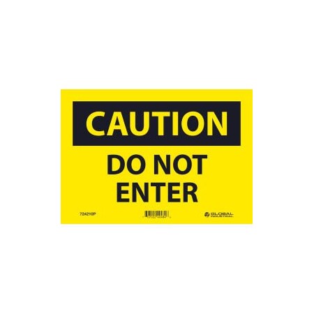 Nmc Caution Do Not Enter 7x10 Pressure Sensitive Vinyl GLOC135P